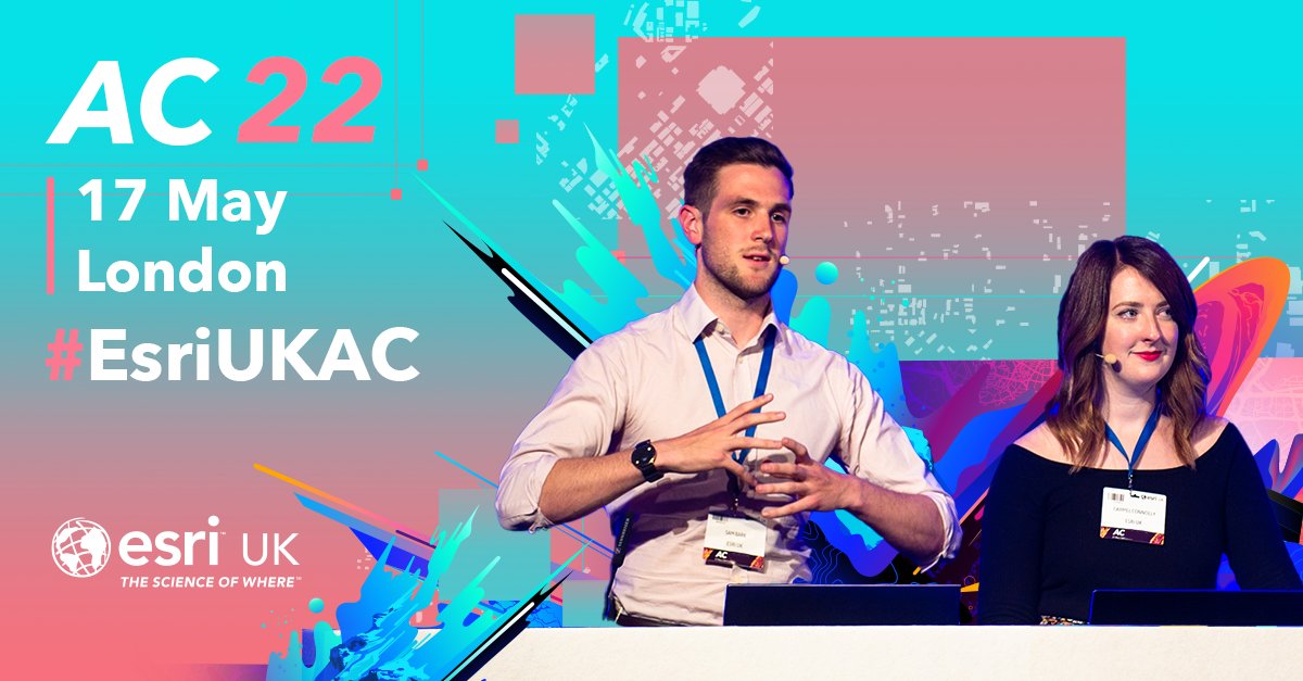 esriuk's tweet image. Gain inspiration for your next #GIS project by joining Esri UK technical experts at #EsriUKAC. Learn about Esri’s different mobile apps, our favourite features in ArcGIS Pro and take a tour of the different #ArcGIS web apps and builders: ow.ly/KMHZ50IYQjs
