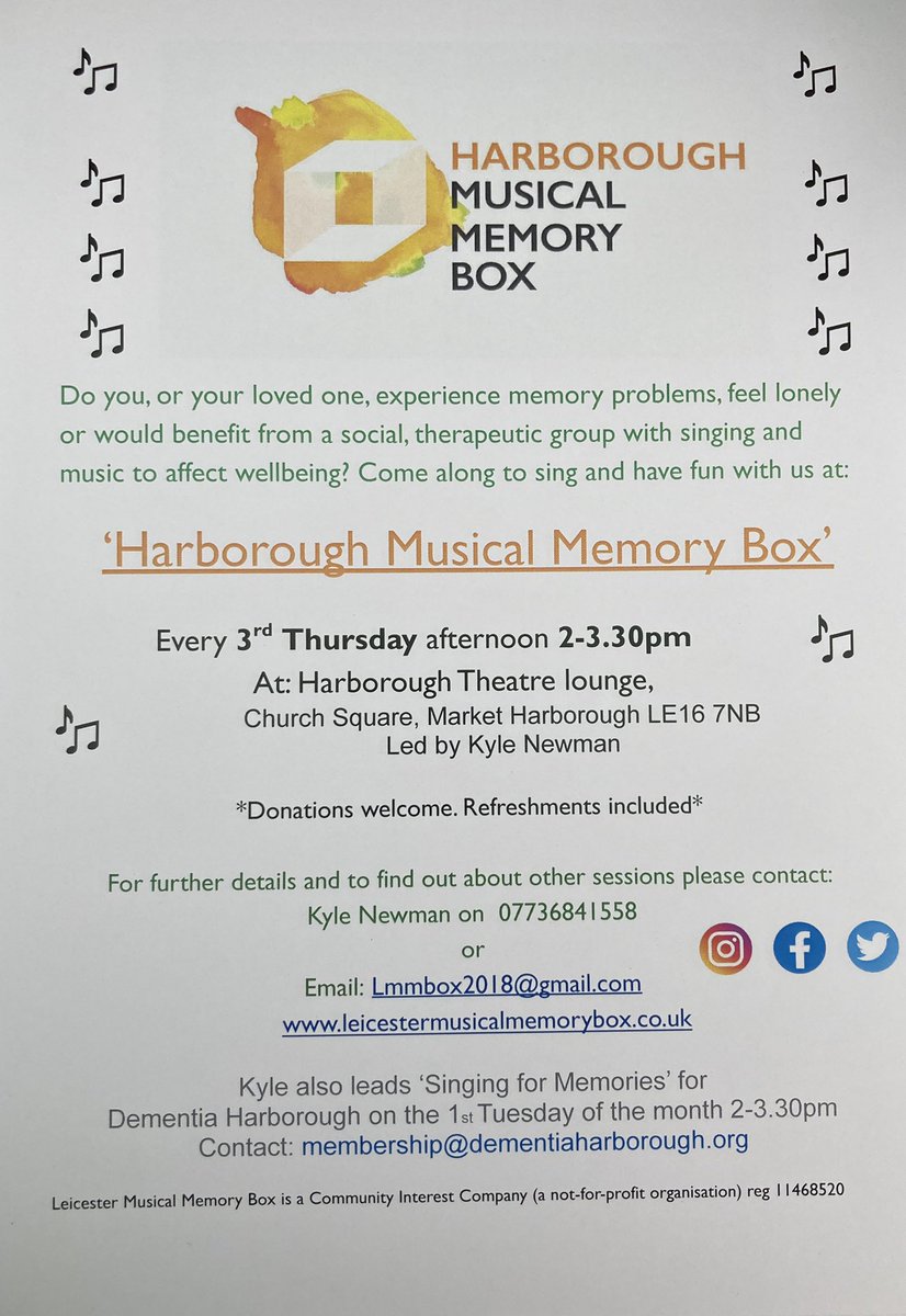 Our groups leader and co-director Kyle Newman@warmvoice98  will be talking to <a href="/hfm/">okumura takahiro</a> this morning about our group starting in Harborough this month to complement the <a href="/DementiaHarb/">Dementia Harborough</a> group she also leads. Already some exciting news to share too!