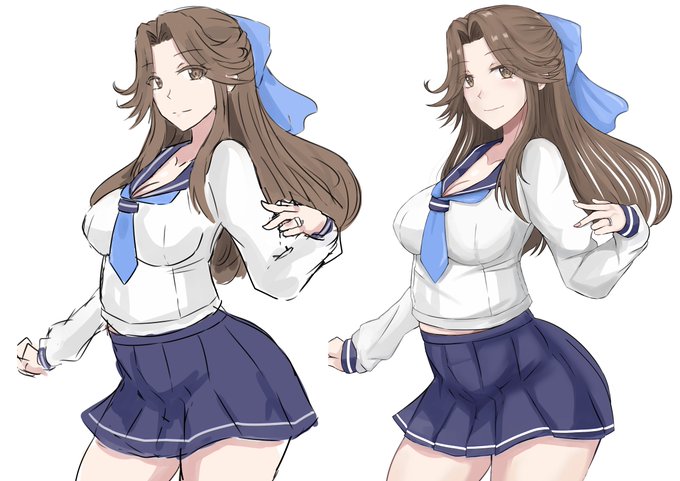 という訳で?ラフを清書するのではなくて、ラフを修正して仕上げてみました
線を引き直すよりイメージそのままになったような気が、する、、、、かも?

色も一発塗りでレイヤーは無しです

お絵かき分からん 