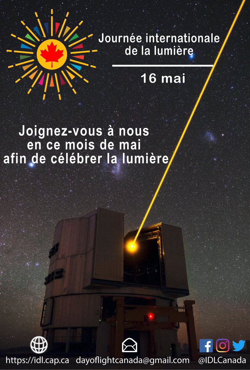 IDLCanada's tweet photo. Voulez-vous savoir pourquoi il existe une journée dédiée à la célébration de l'importance de la lumière? 

Suivez-nous durant le mois de mai, nous expliquerons comment la lumière joue un si grand rôle dans nos vies! https://t.co/Bzl4Jhra26