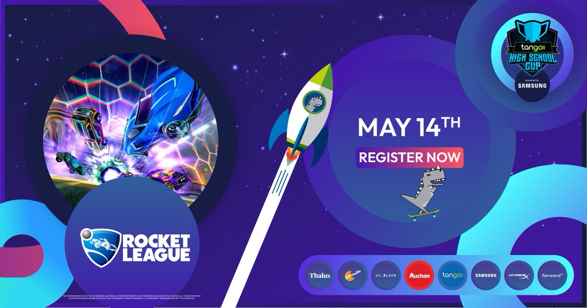The 3rd tournament is around the corner. On May 14th, you can compete against other high school students from Luxembourg in @rocketleague and of course, there is a lot of stuff to be won for both viewers and participants.

Are you ready for the battle?⚔️🔥