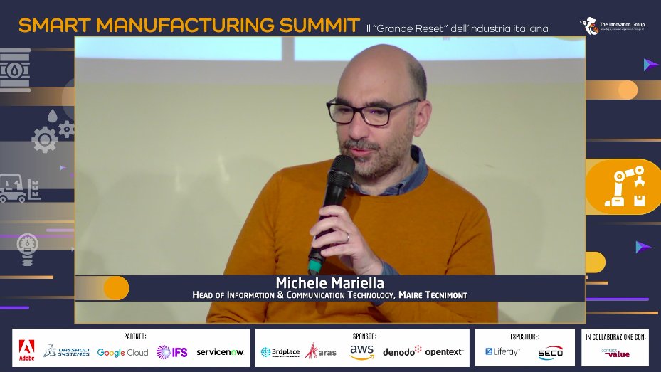 L'introduzione della #tecnologia ha reso possibile parlare di "antifragilità", non vogliamo tornare a come eravamo prima del #Covid_19: abbiamo diminuito del 90% il costo dei viaggi mantenendo costante il #business

Michele Mariella, Head of ICT @MaireTecnimont

#TIGmanufacturing