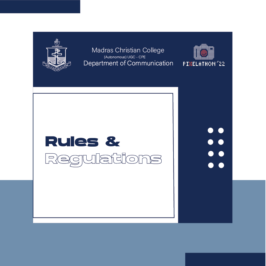 pixelathonmcc's tweet photo. The rules and regulations for this year's Pixelathon'22 #PhotoContest are here.
Registration link is here: https://t.co/OXW8RwJpXM
#departmentofcommunicationmcc #communicationmcc #pixelsofpandemic #pixelathon2k22 #pixelathon22 #luna19 #madraschristiancollege #photography https://t.co/PBITecR1KI