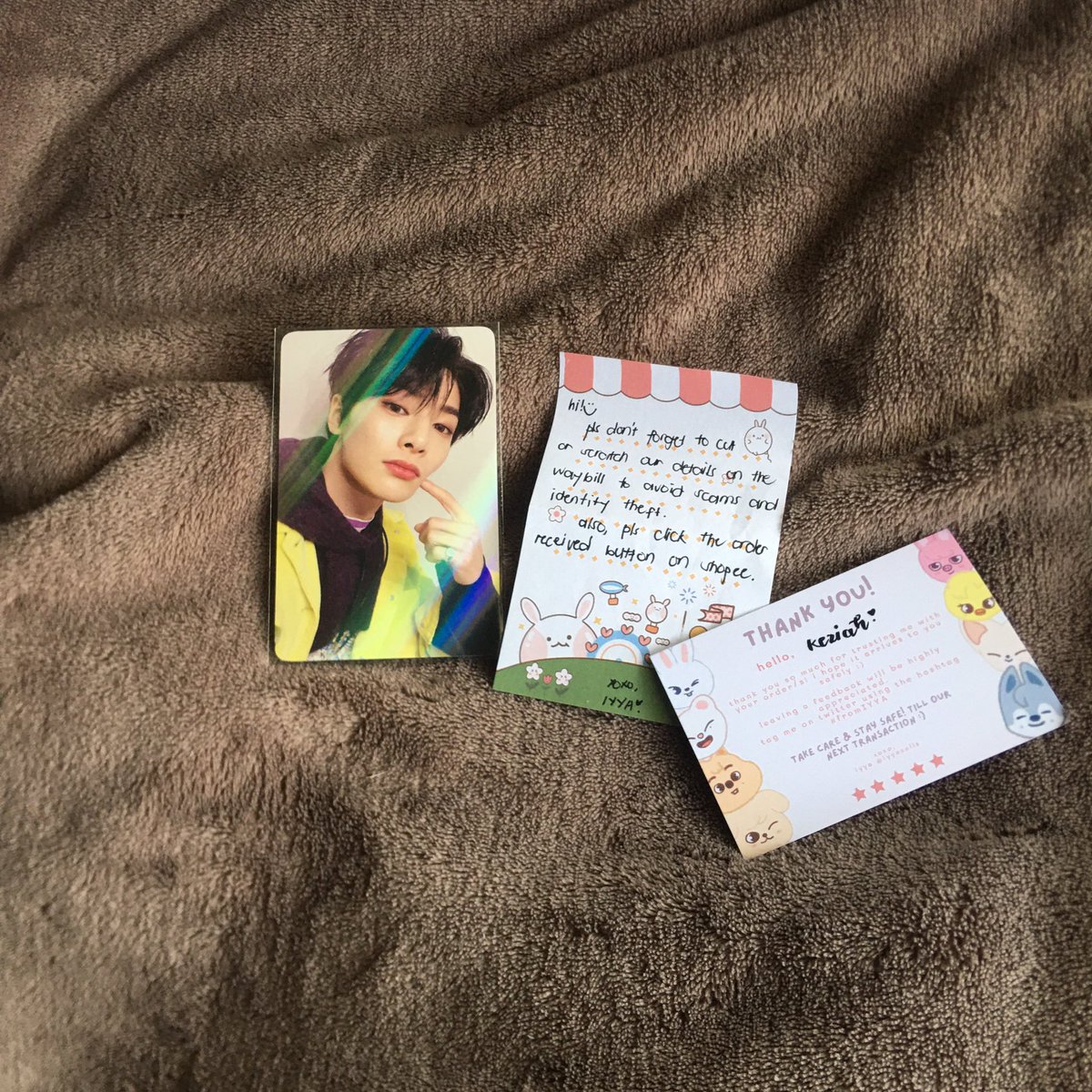 hvihae's tweet photo. β π¦ #hvimails
hi @rowooncart, thank you for hosting the hatian and thank you @iyyasells for packing jeongin safely π₯Ήπ«Άπ» #fromIYYA
assfggl jeongin neon agenda complete π₯Ήπ https://t.co/U0jNUXmpcf