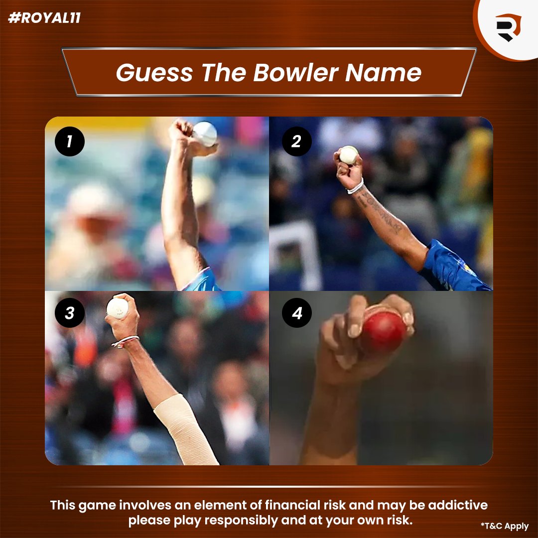 royal11official's tweet photo. Do you know who these bowlers are🤔
Guess the name by their bowling style😎
Dikhao Apna Cricket ka gyaan😏
Mention the name of the bowlers in the comment section 📥
.
#puzzle #gamedev #PlayToEarn #Play2Earn #guesswho #PLAYERONE #khelofastjeetofast https://t.co/e9xc7u8OvI