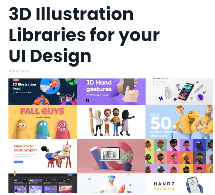I am happy to see that our libraries are among the top 3D illustration libraries out there!😍
