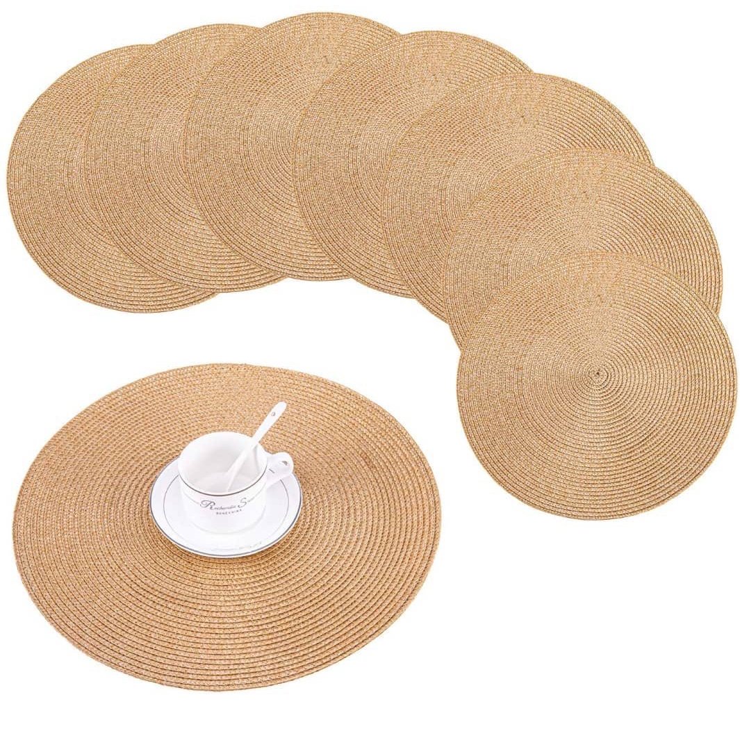 HomeGoods_Ug's tweet photo. Did you know that the setting of your dining table also affects your appetite of your meals?

Get yourself these Round Gold Braided table mats and enjoy your meals with comfort. Call 078-2328249 to place your orders. #HomeGoodsUg https://t.co/9KoGqNLFzy