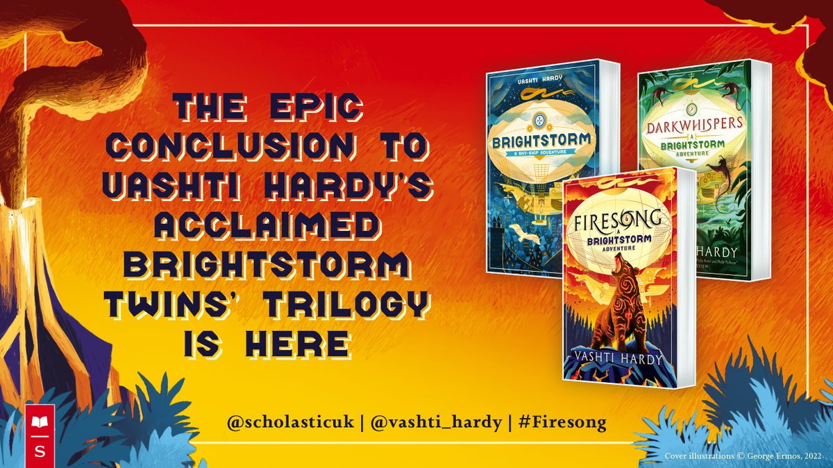 FIRESONG is out today! I'm so grateful for all the love & enduring support for the series which started in 2018. Thank you educators, librarians, booksellers, marvellous young readers,& @scholasticuk @alsenas @KateJShaw @HarrietDunlea @georgermos @jgregorydesign You're amazing x
