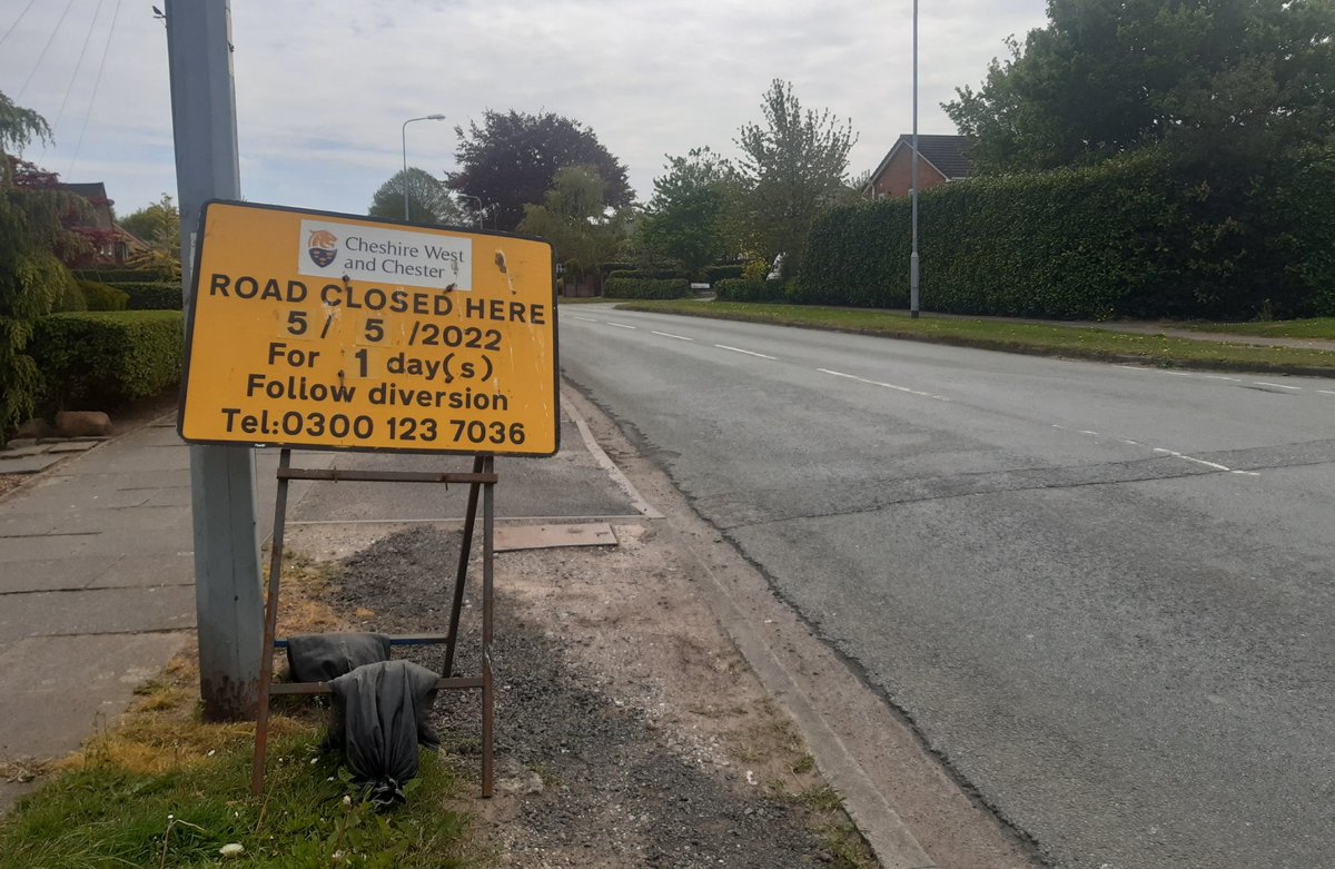 WeaverCuddPol's tweet photo. REMINDER - NORTHWICH ROAD WEAVERHAM will be closed today for maintenance work.

PCSO Michelle https://t.co/3t0XCKsKoY