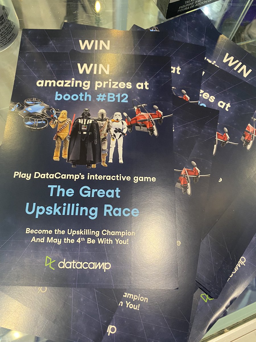 CSchveninger's tweet image. What a blast to be back at @LearnTechUK and geek out over #rightskilling #talent #skillsdata #precisionlearning with the dynamite @AmandaJNolen. And what a crowd at @DataCamp’s B12 booth - the team smashed it with the #Maythe4th theme. #LT22UK