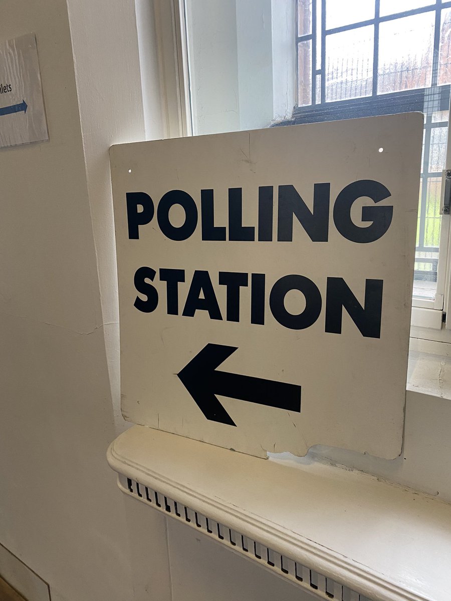 Started my day by being one of the first to cast my #vote.  Now off to work. Looking forward to polling station visits and the count later tonight  #Elections2022 #longdayatwork