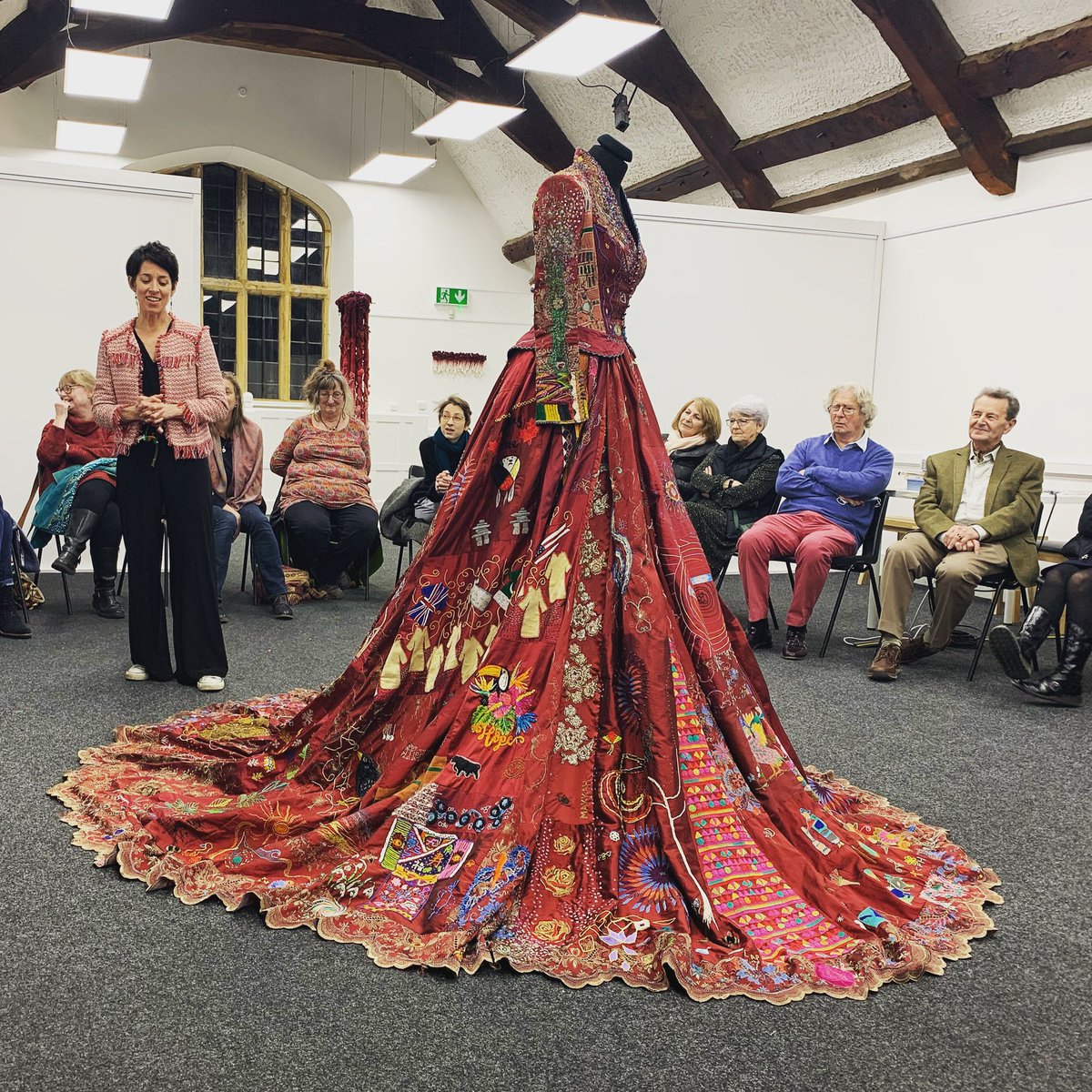 The Red Dress will be back for one night only! 10 September 

A presentation and Q&amp;A of the completed 13 year global collaborative embroidery project ahead of its 4 year global tour. 

The event will also see the launch of the newly completed Red Dress Catalogue.