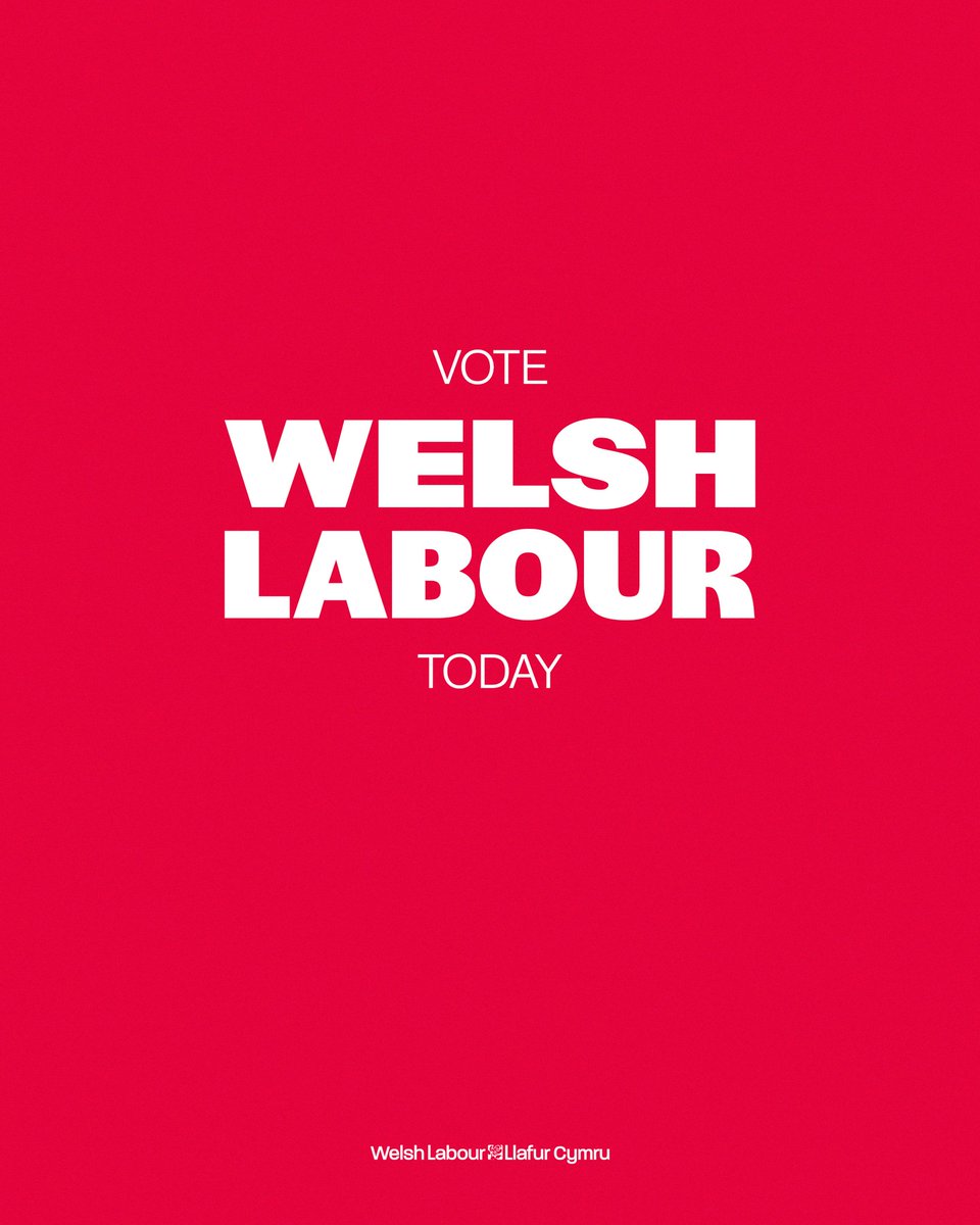 Polls are now open – you don't need your polling card, and you can find your polling station at iwillvote.org.uk Vote Welsh Labour today for a Stronger, Fairer and Greener Wales.