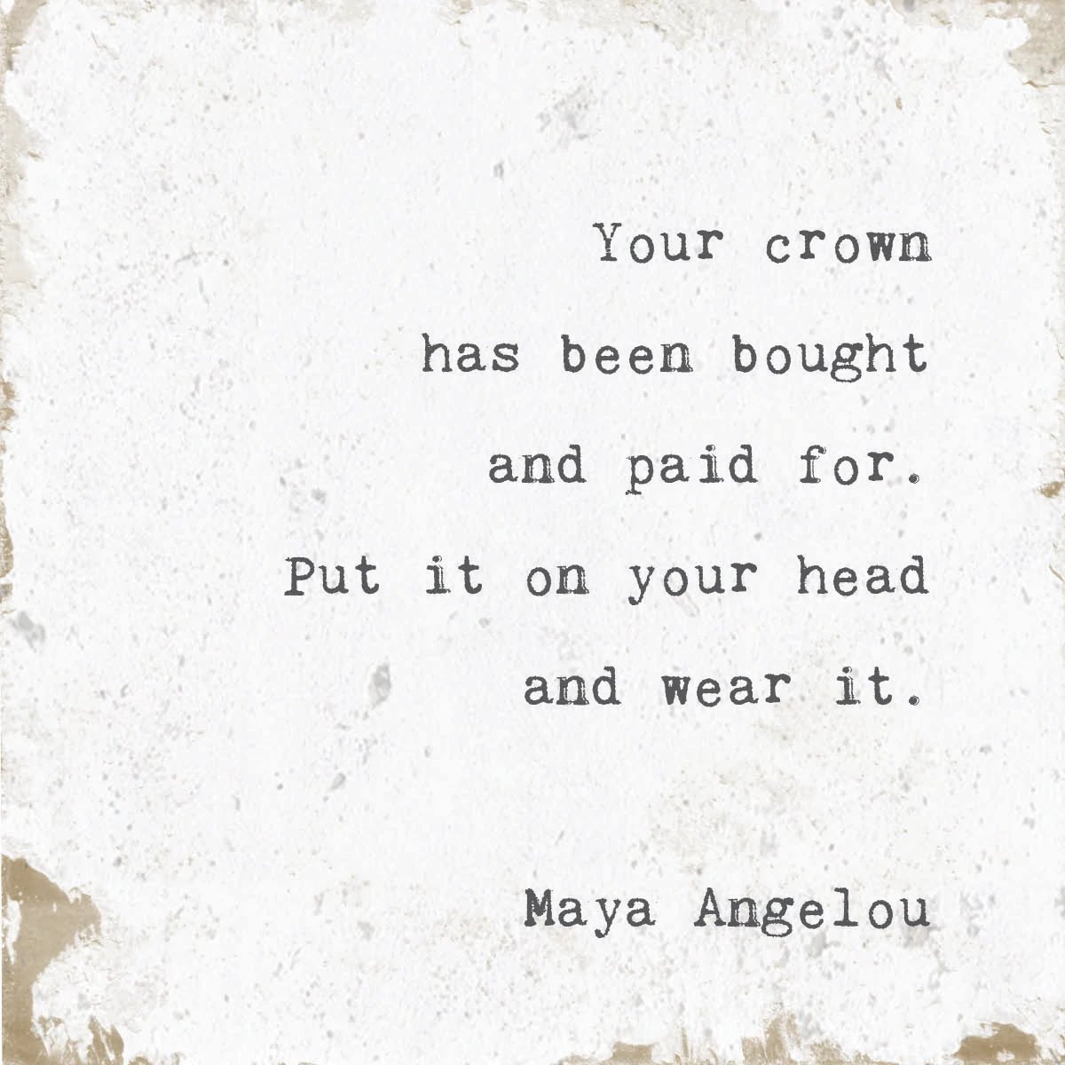 👑 Own Your Crown! 👑

You have come this far! You deserve to Love, Trust, and Respect yourself and your journey! 

Own your Crown and Celebrate your Greatness! 

Blessings, Light, and Love, Rena 🙏🏼❤️

#OwnYourCrown #beingtribal #buildingyourtribe