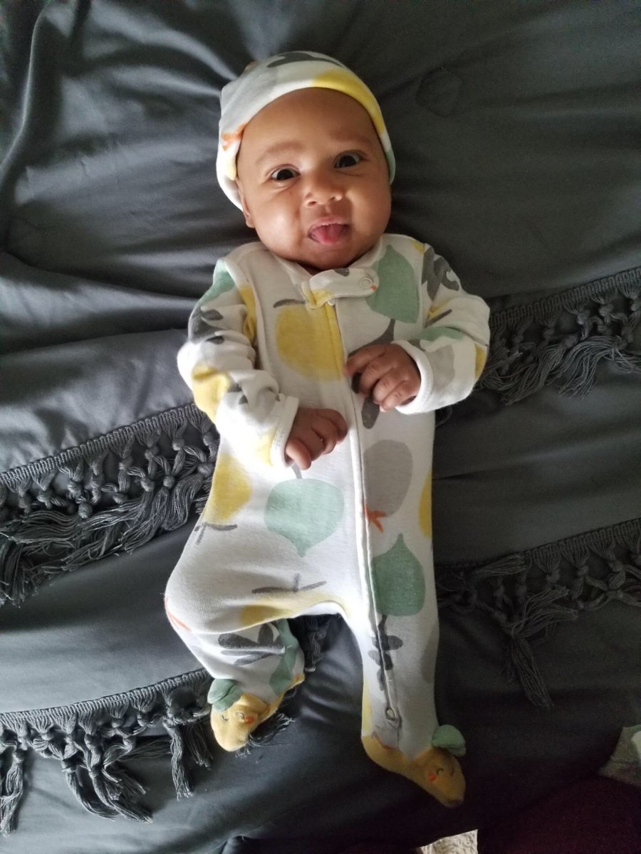 siella_noelle's tweet photo. One of the things they don’t prepare you for before having a baby is how much it can wreck you realizing your baby has outgrown newborn clothes. Losing the word “newborn.” This was our Sweet One’s last time in the first outfit we bought her when we learned we were expecting. 😭♥️ https://t.co/EeJ91RWrrS