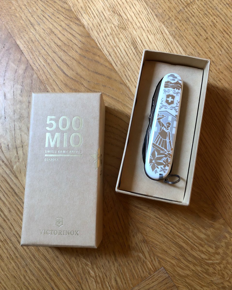 Congratulations <a href="/Victorinox/">Victorinox</a> to your 125th anniversary of the Swiss Army Knife invented in 1897. Happy to see our little contribution to the company timeline; the Limited Edition Design for the 500 millionth Swiss Army Knife created on <a href="/jovoto/">jovoto</a>. victorinox.com/de/de/Geschich…