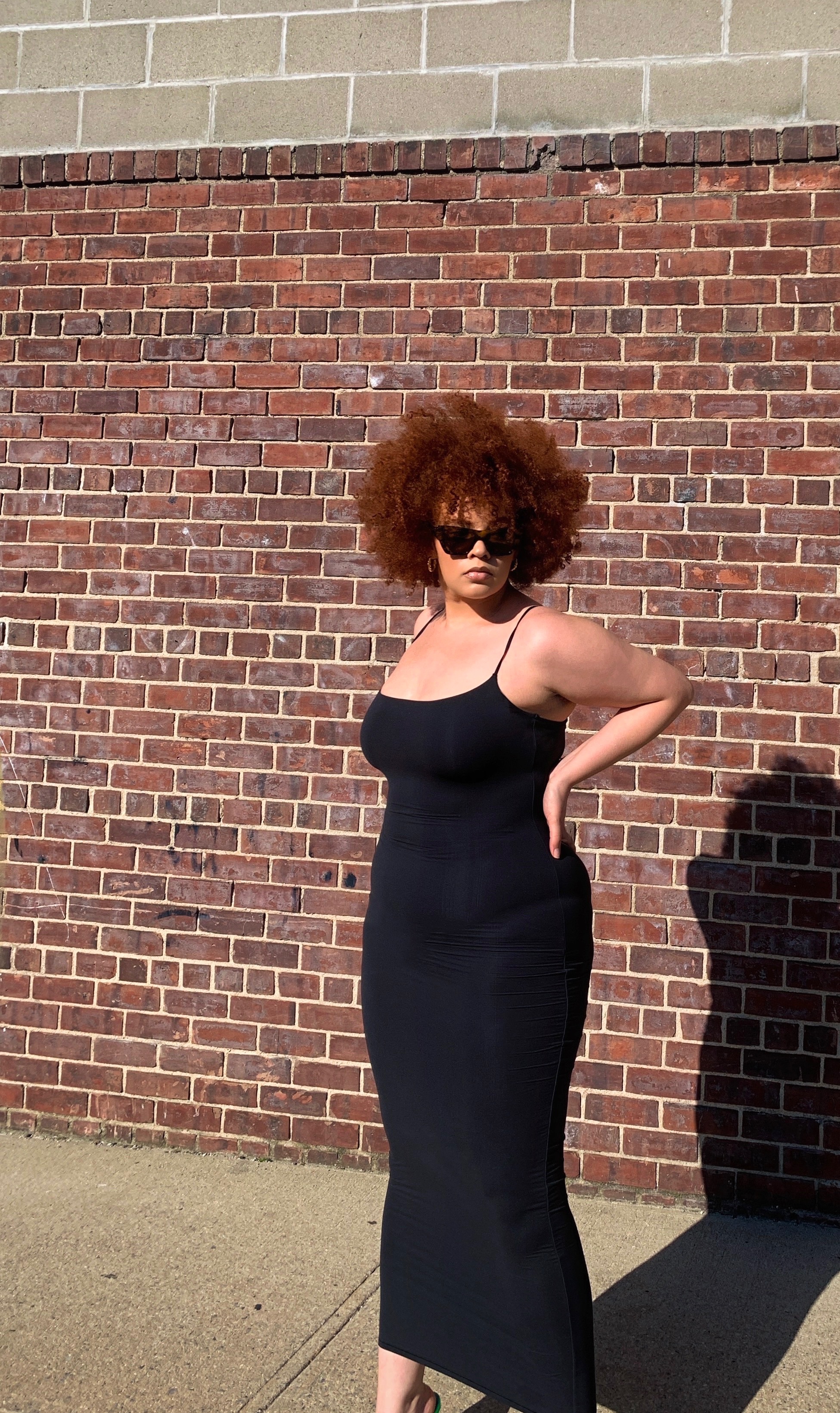 SKIMS on X: Alexis Henry wears the new Fits Everybody Long Slip Dress,  available now in sizes XXS-4X:    / X