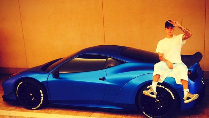 Justin Bieber 'blacklisted' From Owning A Ferrari