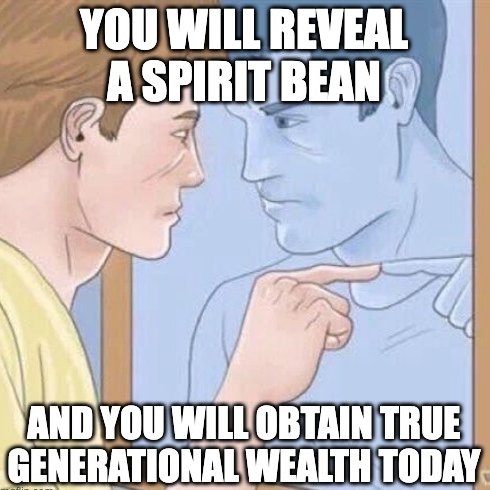 big day today. gm and gl frens 🫘