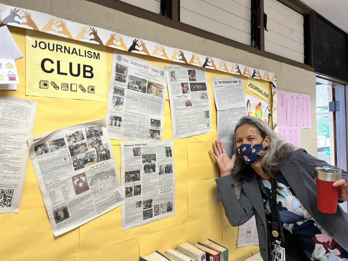 KristiOda's tweet photo. Edith Middleton giving her awesome students a huge audience with Lit Magazines and Newspapers! 💯  in awe of the immense advocacy and efforts of  @TeachEPM12 @808TFellows opening up opportunities for her students! #maui #808educate https://t.co/4T8fLOcFqv