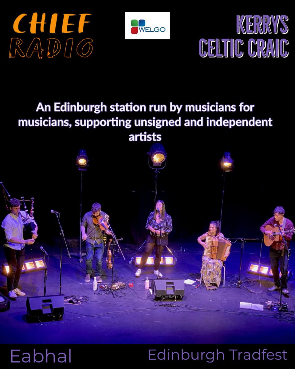 Tune in for @Kerry_Thomson1 just now, she’s playing 

@kateekross 
@SunbirdsMusic 
@chrisamusic_ 
@TheGreatLeslie_ 
@wearetidelines 
@opendayrotation 
@SKERRYVORE 
@heronvalleyband 
@thewanderhearts 
@IAMKP 
@deaconbluemusic 

@eabhalmusic at @EdinTradfest last night