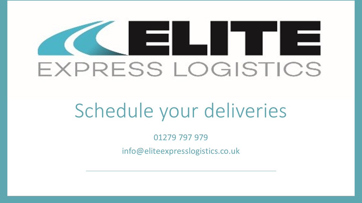theeliteexpress's tweet photo. Plan your work, and work your plan. Schedule deliveries with us in advance and we will make sure your plans work!
Call 01279 797979 or Email: info@eliteexpresslogistics.co.uk to schedule a delivery now!
#couriersameday #samedaydelivery #logistics #logisticsolutions #transport https://t.co/25OIP7Aqz7