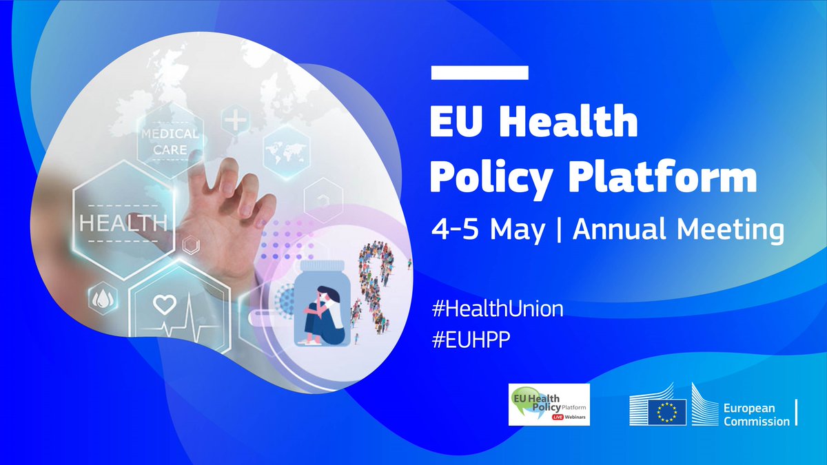 EU_Health's tweet photo. 🔴𝗟𝗶𝘃𝗲 from 9.00 CET
Day 2 of the #EUHealth Policy Platform Annual Meeting with stakeholder presentations within the 2021 Thematic Networks.
Agenda details & streaming link:
https://t.co/f3V9DWgHHi
#HealthUnion #EUHPP https://t.co/Zo2ytERBj6
