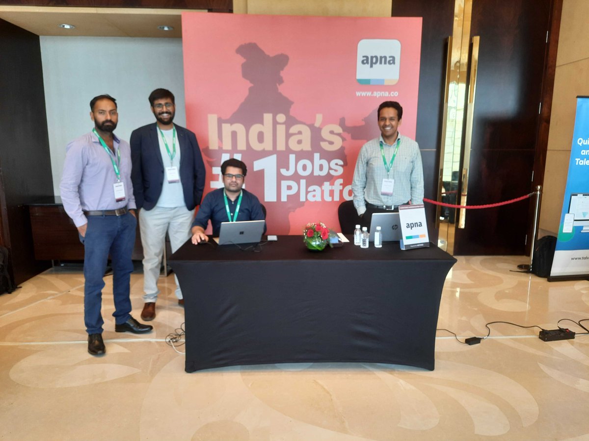 apnahq's tweet photo. Team Apna is all-set to address the queries and provide proposals for our bulk-hiring solutions at Workforce Modernization 2022.

If you are at the event organised by NetNex at Conrad Hotel, Bengaluru, do visit our team.

#workforcestrategy #HRstrategy #CHRO #NetNex https://t.co/h8tJioJ9O8