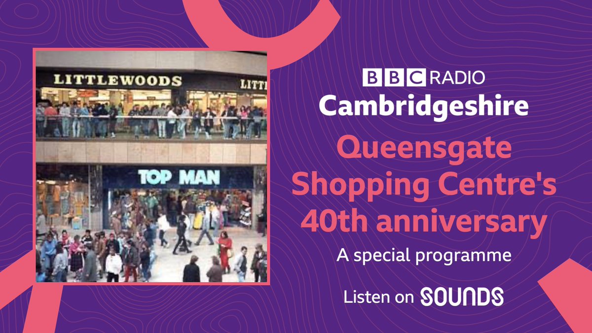 BBC Cambridgeshire (@bbccambs) on Twitter photo You might have spotted that we celebrate our 40th anniversary this year - just like the <a href="/Queensgate_PB/">Queensgate</a> 🎉🎉
🔊 Join us for a special broadcast today, led by <a href="/jeremysallis/">Jeremy Sallis</a>: bbc.in/3KWZ0Y9 You might have spotted that we celebrate our 40th anniversary this year - just like the <a href="/Queensgate_PB/">Queensgate</a> 🎉🎉
🔊 Join us for a special broadcast today, led by <a href="/jeremysallis/">Jeremy Sallis</a>: bbc.in/3KWZ0Y9
