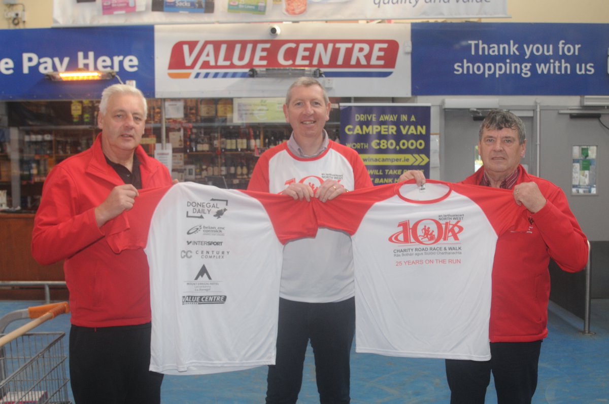 West10k's tweet photo. The North West 10k Committee wishes to thank again one of our sponsors the Value Centre for their support of the 2022 charity run and walk on Bank Holiday Monday in Letterkenny. https://t.co/9YFv4De2zv