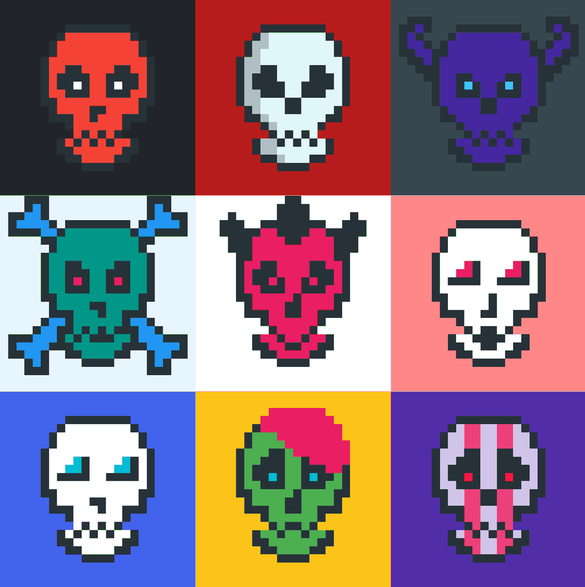 Crypto_Skulls's tweet photo. TRIVIA: Can you name all 9 CryptoSkull holders? https://t.co/PY3hbDSS27