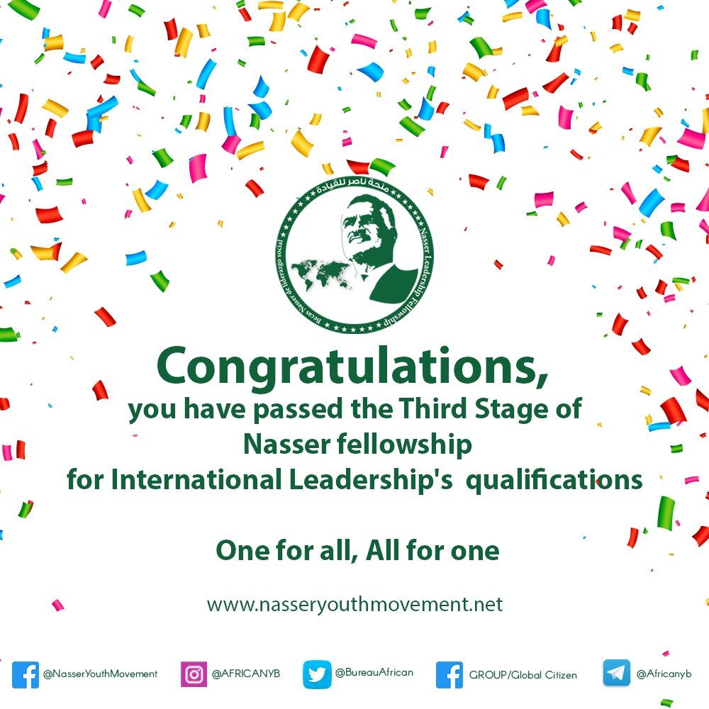 #NasserYouthMovement 
Congratulations