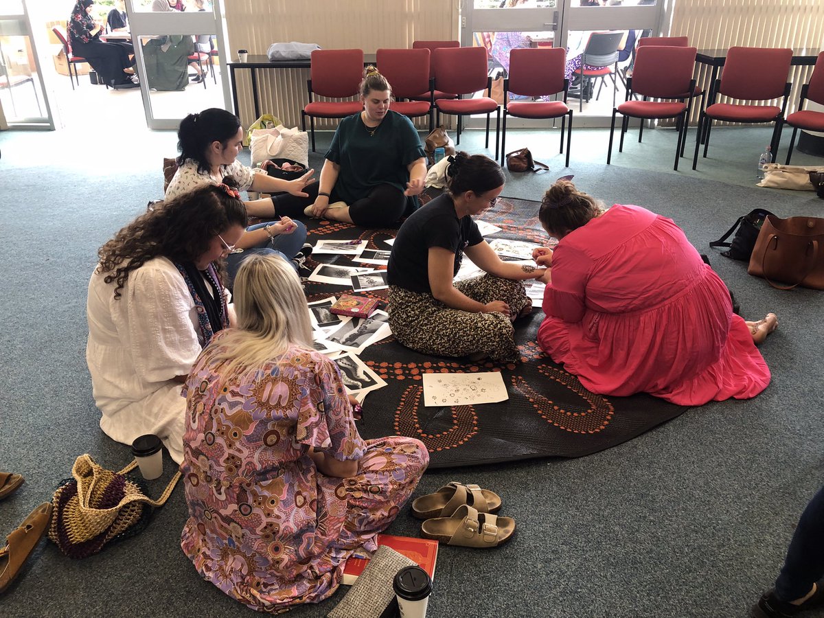 #IDM2022 celebrated today by midwifery lecturers &amp; students together at Logan campus Griffith University. Prize giving followed by #artwork #pampering #henna #slogans #relaxation
