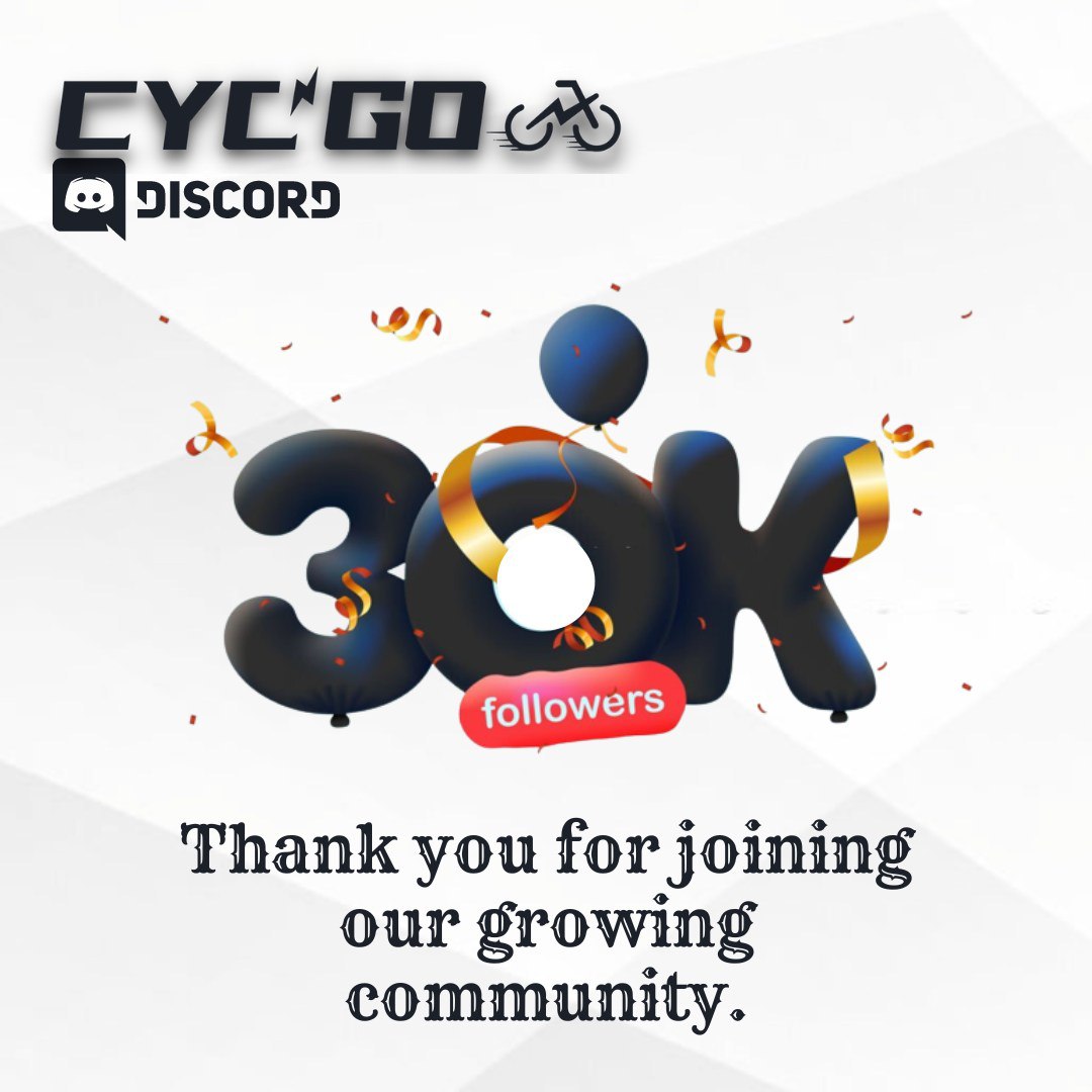 CycGo_M2E's tweet photo. CycGo Discord Server has reached 30000 members!🚀 

Thank you for joining our growing community.  

🥳Don't miss out any latest information and be sure to follow us on twitter and discord.

👉Twitter followers reach 20,000, an airdrop will host.
👉Beta Version is coming soon🚲🚲 https://t.co/Af2CDBjZLL