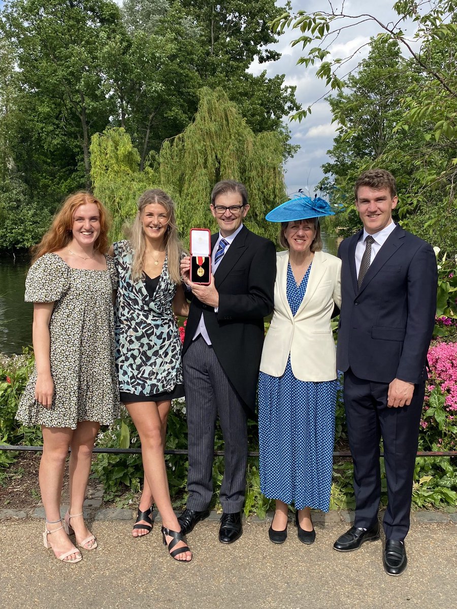 Yesterday was an extraordinary day. 

A visit to Buckingham Palace to receive a knighthood from HRH The Princess Royal. 

Accompanied by my wonderful wife.

And joined afterwards by my amazing children.