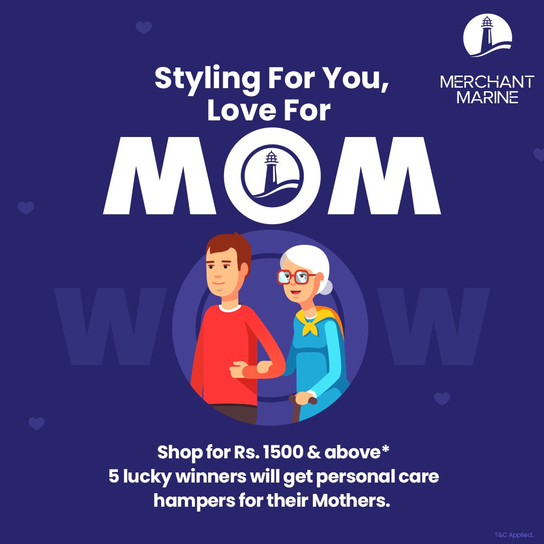 There can't be any better gift for your mother than our personal care hamper. Shop &amp; 5 lucky winners to be announced.

Styling for you. Love for Mom.

Head to our website now. 
merchantmarine.co.in

#MerchantMarine #MothersDaySale #Offers #discounts #menswear #mensclothing