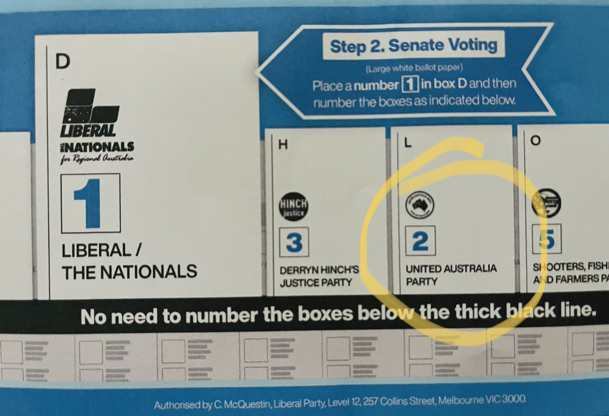 zzrdvrk's tweet photo. In case you had any doubt as to how debased @JoshFrydenberg and @LiberalAus have become, here they are giving their number 2 preference to Craig Kelly and Clive’s UAP. #auspol #KooyongVotes https://t.co/Ybkn8tyDeo