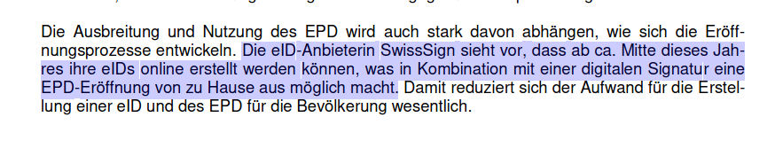 digiges_ch's tweet photo. «Die #eID-Anbieterin #SwissSign sieht vor, dass ab ca. Mitte dieses Jahres ihre eIDs online erstellt werden können, was [...] eine #EPD-Eröffnung von zu Hause aus möglich macht.» #soso #Abstimmungverpasst?

https://t.co/MiDaDDIKh0 https://t.co/NWlcncrjw6