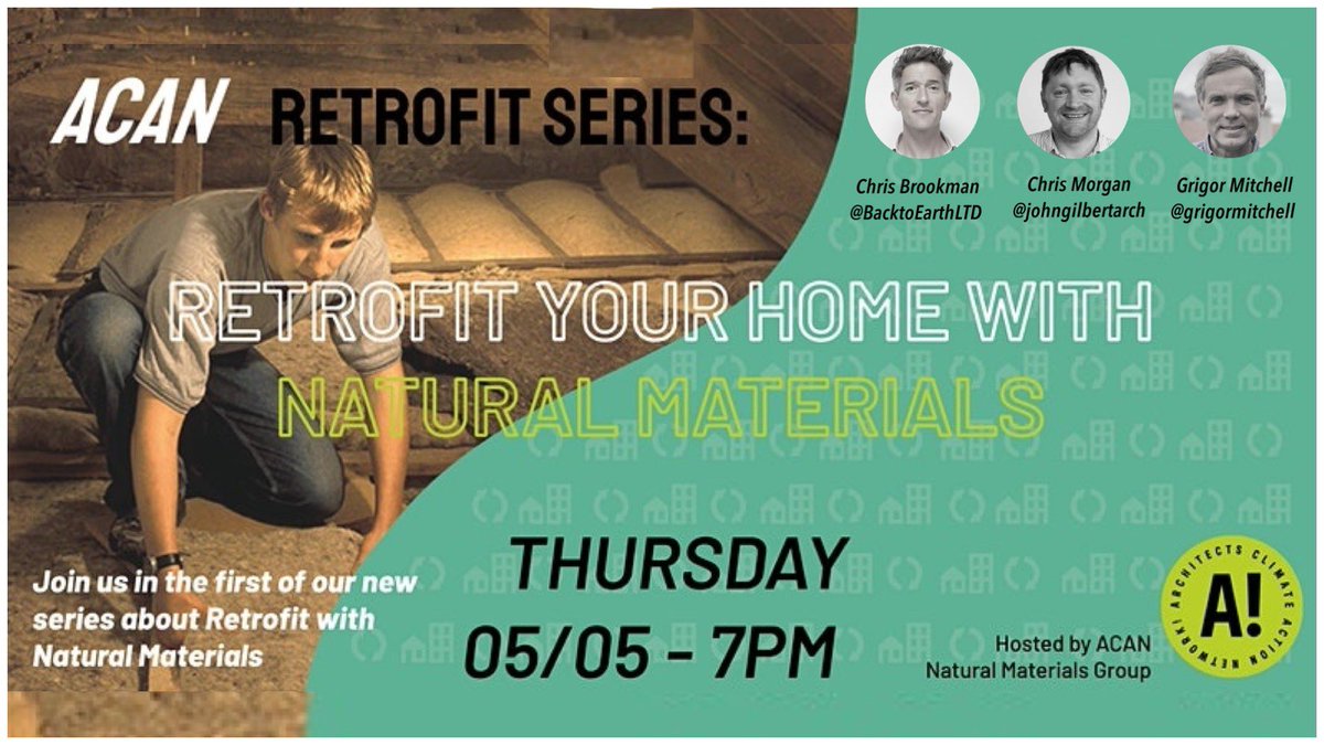 Debbie M (@debbieanadapta) on Twitter photo The <a href="/SDFoundationUK/">SD Foundation</a> exemplary #retrofit at Niddrie Road was carried out using natural materials. Find out why, when <a href="/ChrisMorganJGA/">Chris Morgan</a> joins 2 other experts at tonight’s <a href="/ArchitectsCAN/">ACAN!</a> FREE webinar at 19.00 BST.
eventbrite.co.uk/e/natural-mate… The <a href="/SDFoundationUK/">SD Foundation</a> exemplary #retrofit at Niddrie Road was carried out using natural materials. Find out why, when <a href="/ChrisMorganJGA/">Chris Morgan</a> joins 2 other experts at tonight’s <a href="/ArchitectsCAN/">ACAN!</a> FREE webinar at 19.00 BST.
eventbrite.co.uk/e/natural-mate…