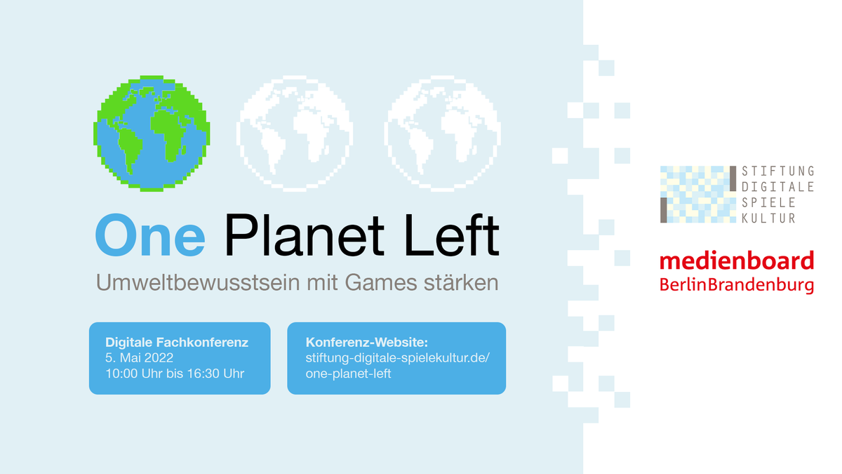 Digitale_Spiele's tweet photo. Lassen sich mit spielerischen Mitteln 🎮 die Zusammenhänge des menschengemachten #Klimawandel|s besser verstehen? Diese und andere Fragen diskutieren wir heute im Livestream bei #OnePlanetLeft 🌍⚪️⚪️ Seid ab 10 Uhr dabei: https://t.co/mWd5dOasv6 @medienboard @energietage https://t.co/CEw9UqyAJL