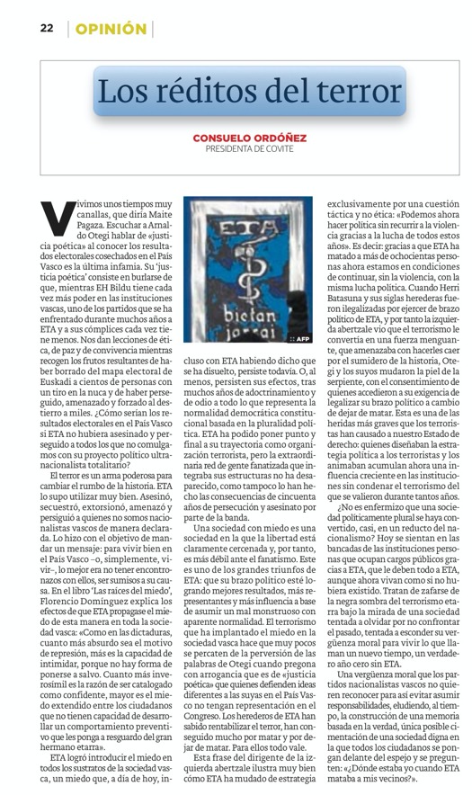 ConsuorF's tweet image. 4. ETA consiguió doblegar a toda una nación con #Lemóniz, 5 viudas y 17 huérfanos. Luego lo volvió hacer con la autovía de #Leizaran y hoy vivimos un #finaldeETAnegociadoPPSOE
Afortunadamente definitivo.

¿Que ETA no consiguió nada matando?