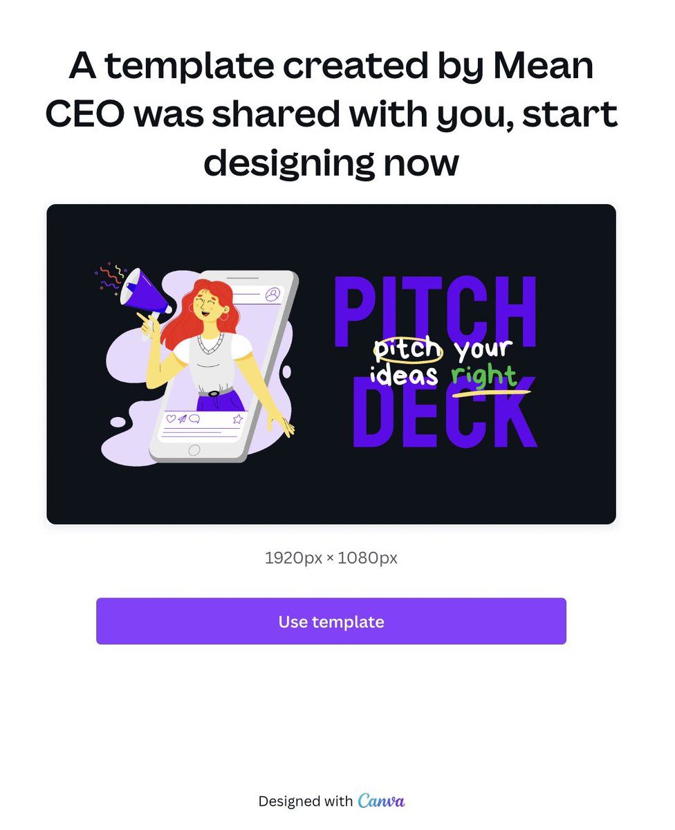 meanceo's tweet photo. Omg! You can't imagine how excited I am now on having created our first @canva template for a pitchdeck to be used in the quests of @fms_rpg
#startup #RPG #startupgame #buildinginpublic #entrepreneurs #womenintech #startup #nonprofit #NoCode https://t.co/CRlwkWzdSo