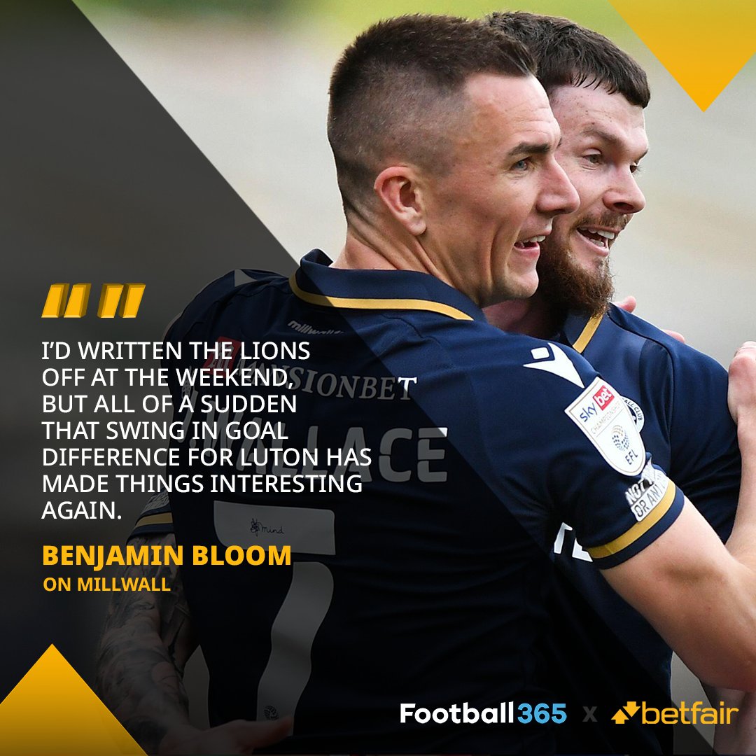 f365efl's tweet photo. @Benjaminbloom 🦁 Can Millwall sneak into a playoff spot this weekend? #Millwall 

Millwall to beat Bournemouth is 13/5 with @Betfair 

https://t.co/ZXb4TXCJW4

18+ | BeGambleAware | #Ad https://t.co/JJgw6zwhfA