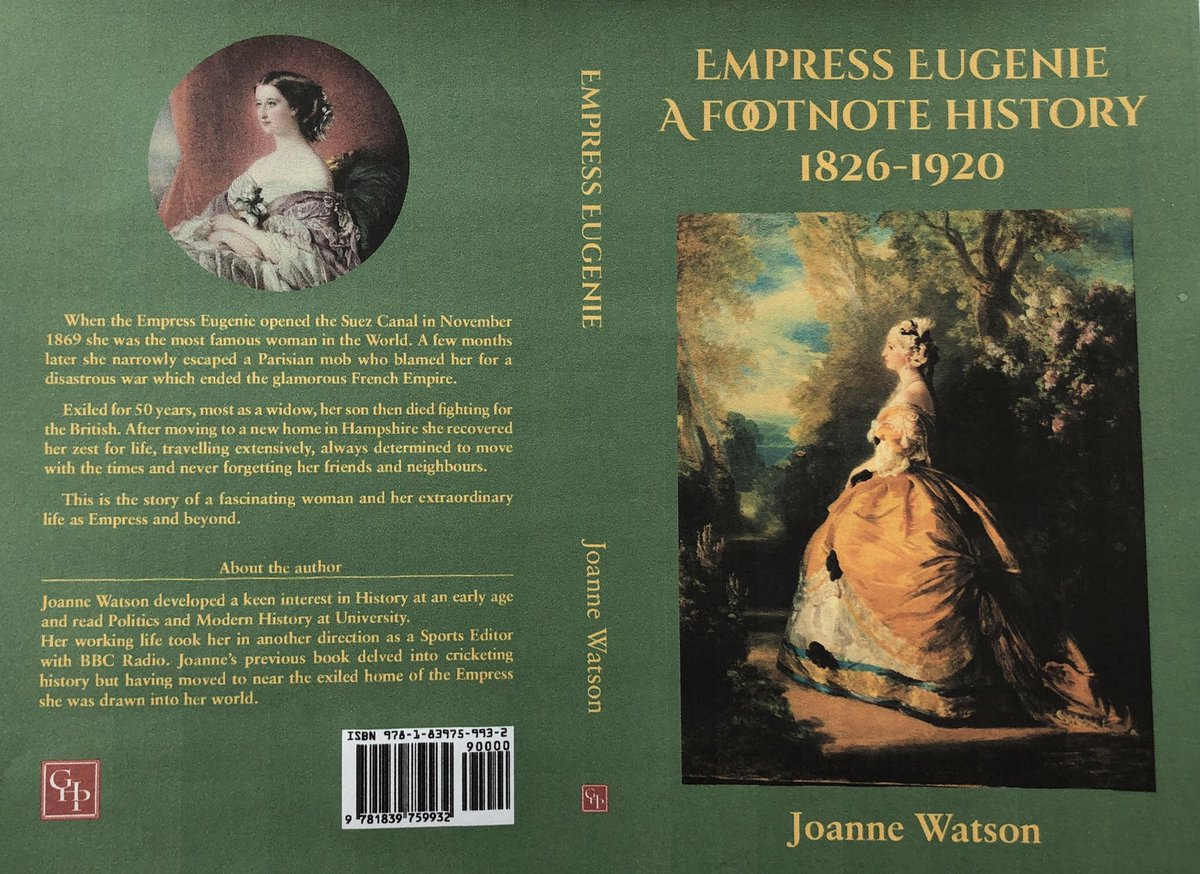 #EmpressEugenie born #otd 1826. Out today EE - A Footnote History explores aspects of her life in 2nd Emp France &amp; English exile underplayed in usual bios. Amazon/bookshops
<a href="/BBCWomansHour/">BBC Woman's Hour</a> @janegarvey1 <a href="/markpougatch/">Mark Pougatch</a>