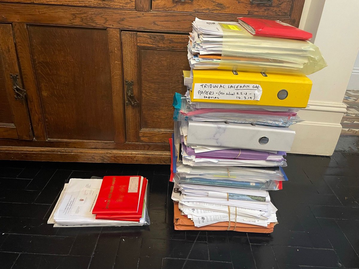 On the right is the paperwork that Patricia had to fight through for support for her late disabled son Sammy. On the left is paperwork for Patricia’s 3 daughters who don’t have disabilities.

The system is broken. The #SENDGreenPaper cannot put up more barriers.