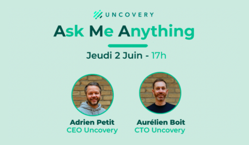 p58Fintech's tweet photo. #Cybersécurité 
----------
💻 1 an après le lancement de la #startup incubée @UncoveryIo, Adrien PETIT et Aurelien Boit vous donnent RDV le 2 juin pour un LIVE exclusif. 

Inscription ⬇️
https://t.co/rsv3hr7I0W https://t.co/UxiNSr4nz7