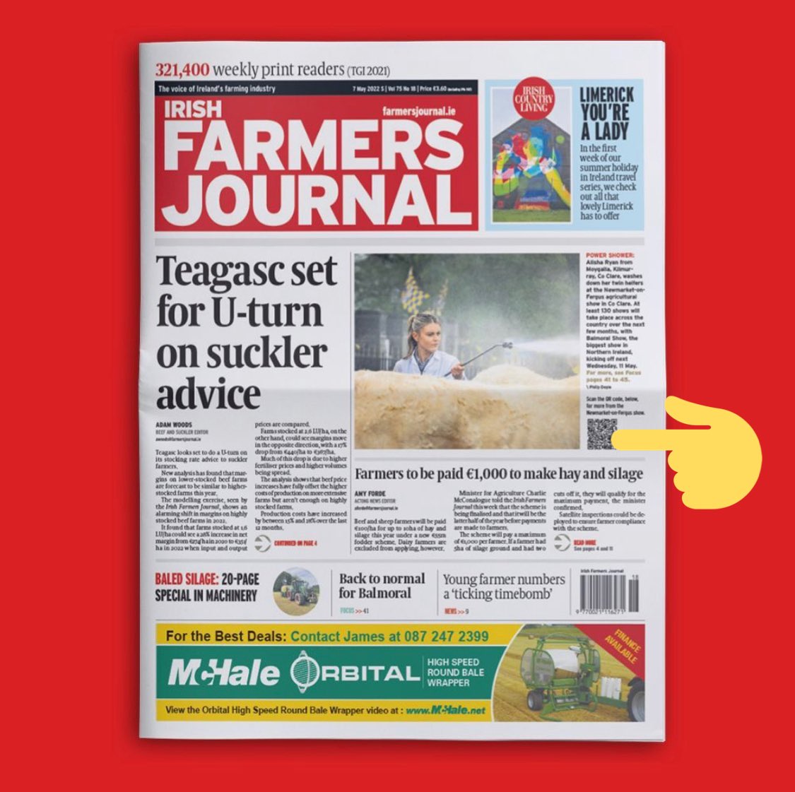 SHOWS ARE BACK! 
Sometimes there is just not enough space for all the pictures! Bring your paper to life and Scan the QR code on the front page of this weeks <a href="/farmersjournal/">Irish Farmers Journal</a> with your camera phone to get a video slideshow of images from the Newmarket-on-Fergus Agricultural show.