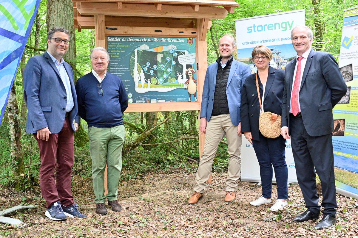 Biodiversité | <a href="/Storengy/">Storengy</a> partenaire du sentier pédestre à Céré la Ronde inauguré le 04 mai en présence de <a href="/pierre_chambon/">Pierre Chambon</a>, DG de Storengy France et des élus locaux pour la promotion de la #biodiversité. Une belle collaboration pour valoriser le patrimoine naturel de la commune !
