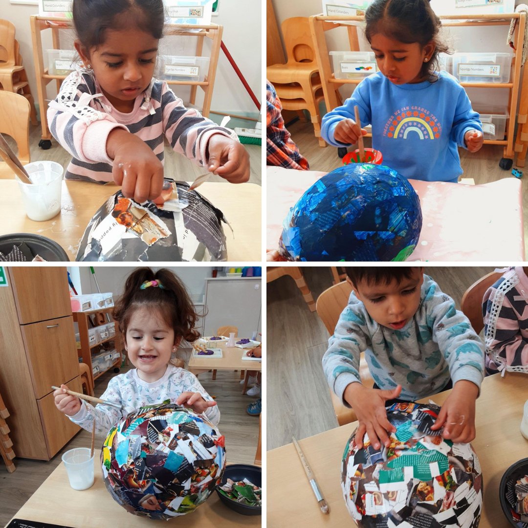 ✨Nursery Update!✨

Last week #toddlers loved learning about #space and the #solarsystem. They learnt new #vocabulary and made their own planets by sticking paper mashe onto a balloon and painting them once they were dry. 🪐

#londonnursery #toddleractivities #toddlerideas