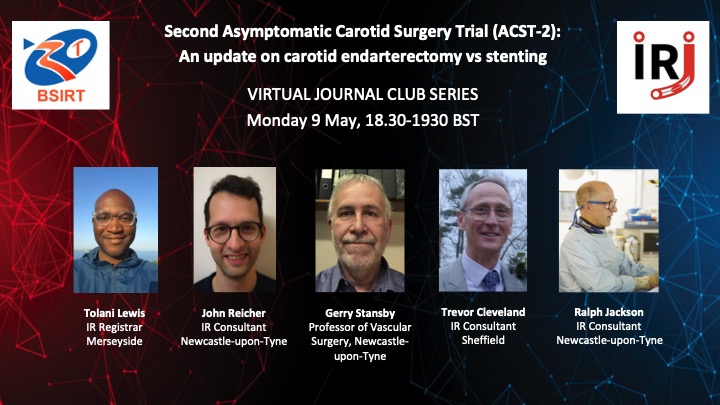 BSNR (@thebsnr) on Twitter photo Our friends at <a href="/TraineesBSIR/">BSIR Trainees (British Society of IR Trainees)</a> & @IR_juniors have organised an excellent journal club & panel discussion on the ACST-2 trial (carotid endarterectomy v stenting) - should be of interest to <a href="/BSNRTrainees/">BSNR Trainees</a> and <a href="/UKNGNeuro/">UKNG</a> as well! Details and register here: bsnr.org.uk/event/second-a… Our friends at <a href="/TraineesBSIR/">BSIR Trainees (British Society of IR Trainees)</a> & @IR_juniors have organised an excellent journal club & panel discussion on the ACST-2 trial (carotid endarterectomy v stenting) - should be of interest to <a href="/BSNRTrainees/">BSNR Trainees</a> and <a href="/UKNGNeuro/">UKNG</a> as well! Details and register here: bsnr.org.uk/event/second-a…